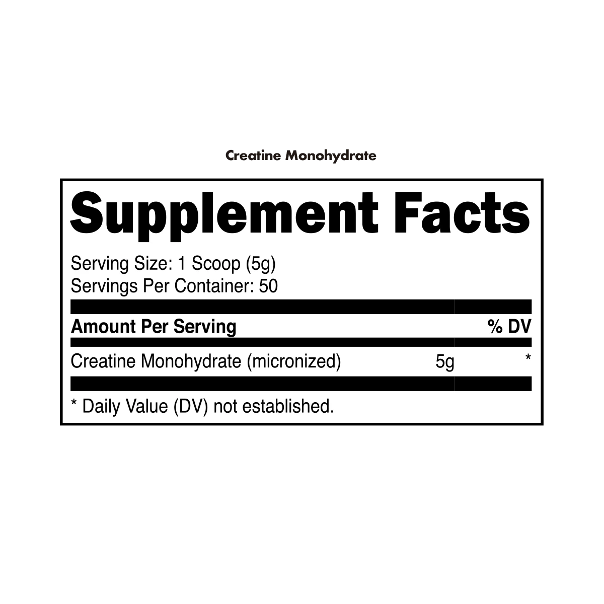 Creatine Monohydrate Bucked Up